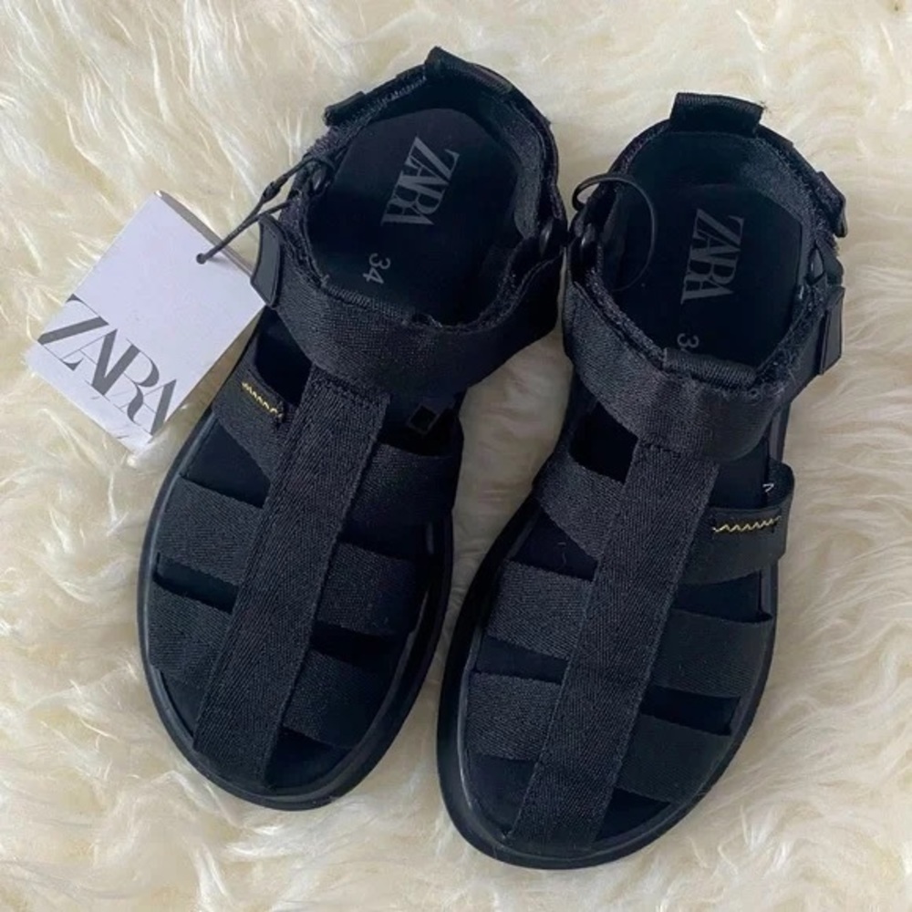 Zara NWT kids fabric fisherman sandals 2549/930 - Picture 4 of 11